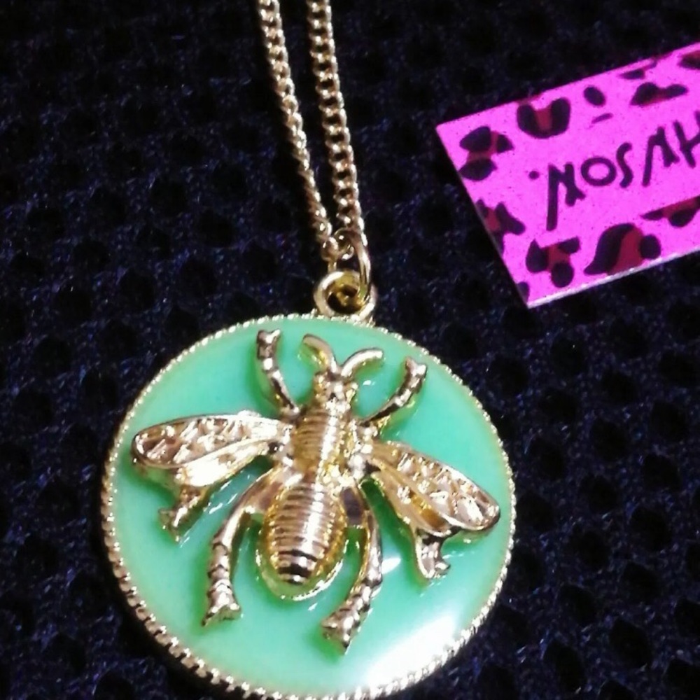 Betsy Johnson Bee Pendant with Chain
